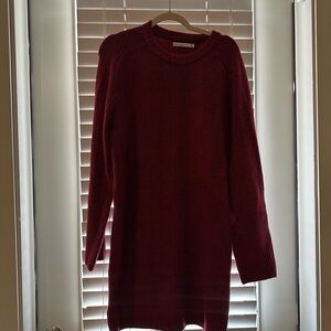 Abercrombie Burgundy Sweater Dress